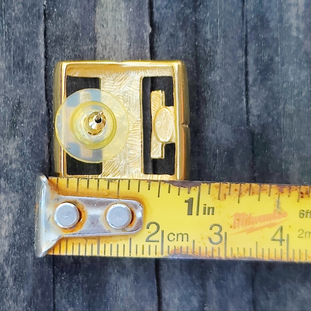 Vintage 80s Givenchy 4 G Earrings - Picture 6 of 7
